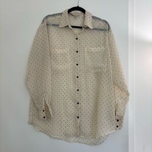 American Apparel chiffon button down